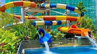 Splash into Fun: Drop Water Slide at SplashMania Waterpark, Malaysia