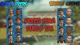 Bully AE: Jocks & Preppies Vs Townies & Greasers (Duelo 1x1)
