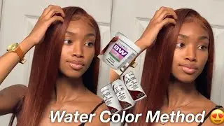 WATER COLOR METHOD 😱|| BLONDE TO DARK GINGER  FT.Cenhiee hair 🧡