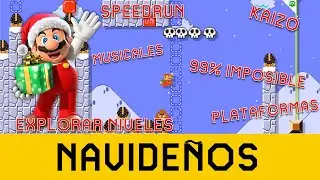 Niveles NAVIDE&Ntilde;OS 2021 p.1 🎄🎅 Super Mario Maker 2 - Explorar Niveles #2 - SangerMeister