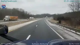BigRigTravels LIVE | near Nashville, TN to Mt. Olive, IL (1/31/23 8:44 AM)