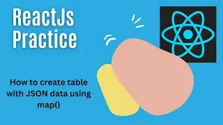 Create table with JSON data in reactJs in Hindi 