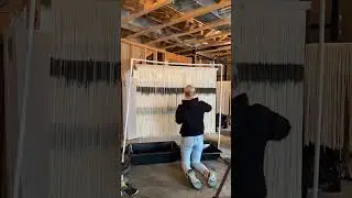 Neutral Dip Dyed Tapestry | Fiber Art Wall Hanging | Art Process | Bedroom Decor Ideas | Small Biz
