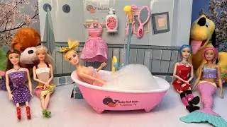Unboxing Toys Bath Set/Barbie Doll Toys Baths set/Bath song #buddhutoys #kidssong #rhymes #rhyme