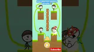 draw attack line satisfying gameplay✌ (Android/iOS)!! #shorts #gamingshorts #puzzle #newupdate
