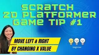 Scratch 2D Platformer Game Tip #1 Move Left and Right (Beginner)