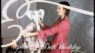 Elephant doll workshop -Make a jointed  elephant in papier mache