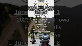 Best Biker Events in June and July