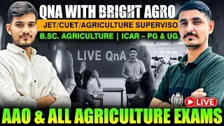 JET-2025 | AGRICULTURE SUPERVISOR - 2025 | BSc AGRICULTURE | ICAR UG & PG - 2025 LIVE SESSION
