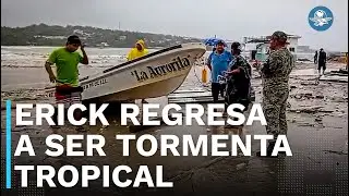 Erick se degrada a Tormenta Tropical
