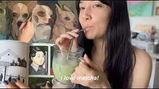 painting cute dogs! ~ junji ito coloring book ~ matcha latte