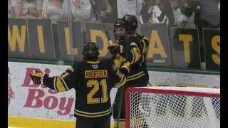 #19 Huskies roll Wildcats on night one of hockey series