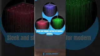 💧 Color-Changing LED Rain Shower Head 💡 | No Batteries Needed!