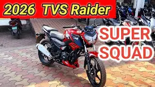 2026 TVS Raider Super Squad Edition | Bluetooth, OBD 2B