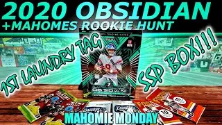 Ep. 109 | 2020 Obsidian Football Hobby Box - Laundry Tag & Patrick Mahomes Rookie Hunt Card Opening!