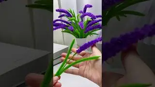 DIY pipe cleaner lavender flower #handmade #diy #gift #diyflower #diycrafts #flowercraft #flowers