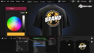 3D T-Shirt Mockup | Easy Blender Tutorial