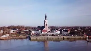 Sint-Amands, Belgium by drone (4K)