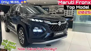 Maruti Suzuki Fronx Alpha 2025 | Maruti Suzuki 2025 Top Model | New GST On Road Price & Review