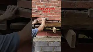 Brick wall collapses in a split second. emergency brick repair.  #construction #brick #diy #work