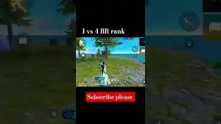 BR RANK 1 vs 4 💀 keep support guys 💓 #4kstatus  #freefire #foryou