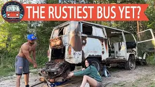 Donor Bus for Tangy... What Can We Salvage? | VW Bus Vlog Episode #1