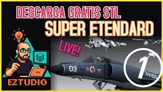 💥 Modelo 3d de super etendard!! Nro1 -  VOIP del stream !  🚀 #solidworks #tutorial