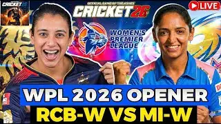WPL 2026 1st Match 🔥RCB vs MI   | Cricket 26 Live Streaming | Women&rsquo;s Premier LeagueWPL 2026