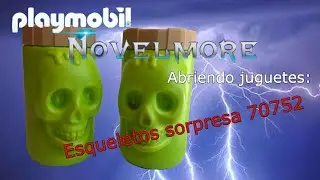 ABRIENDO JUGUETES: ESQUELETOS (SORPRESA) NOVELMORE DE PLAYMOBIL. REFERENCIA 70752