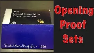 Breaking Open A 2011 Silver Proof Set. Opening a 1969 Proof Set.