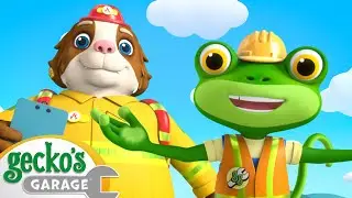 Ladder Link Rescue! 🪜🆘 | Gecko's Garage | Learning Videos for Kids 🛻🐸🛠️