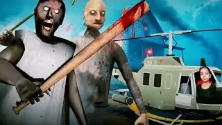 Granny Chapter Two Helicopter Escape Montage Video 🚁 #grannychaptertwo #horrorgame #helicopterescape