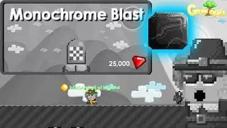 Using Monochrome Blast + Exploring! ONYX?! | Growtopia (thanksgiving / black friday)