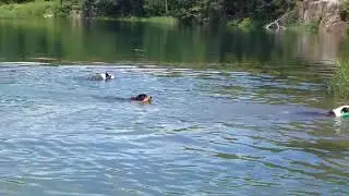 baden im  gro&szlig;en Montiggler See