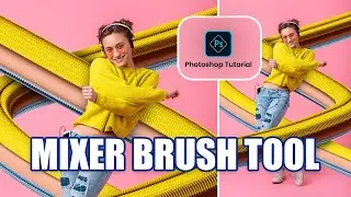 Creating Amazing Background Effect Using Special Mixer Brush Tool in Photoshop | Learn with Anish