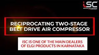 Reciprocating Two Stage Belt Drive Air Compressor, Industrial Sales Corporation, Bangalore