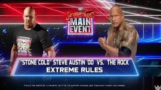 WWE2k25 :- Stone Cold vs The Rock MAIN EVENT FULL MATCH PS5 GAMEPLAY 🎮