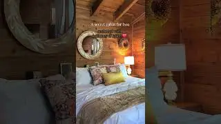A secret cabin for two #airbnb #fypシ #cabin #cabinbliss