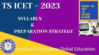 TSICET 2023 SYLLABUS & PREPARATION STRATEGY