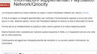 Sony Conferma L' attacco al Playstation Network