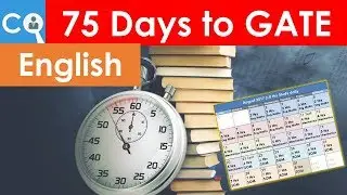 75 Days Preparation Plan for GATE 2018 | Study Plan Strategy | English