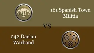 Rome Total War | [Spain] Town Militia vs [Dacia] Warband