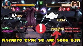 MAGNETO- 9 hit ROL Winter Soldier! 250k+ S2 and 500,000 S3 DAMAGE! Showing Magentos insane specials!