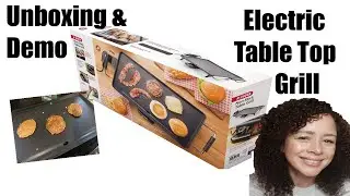 Judge Electric Table Top Grill UK Teppanyaki Hot Plate 43cm x 23cm Unboxing, Demo & Review Amazon