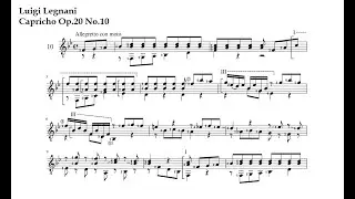 L. Legnani. Capricho Op 20 N10