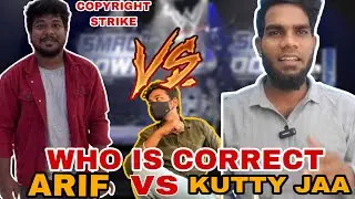 KUTTY JAA VS ARIF MIND VOICE 🔥| who is correct 💯| copyright strike problems 😱 | galatta gallery |