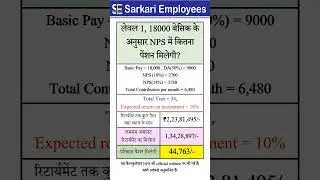 Level 1, expected pension in NPS