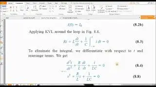 Electric Circuit Analysis  Source Free Series RLC Circuits Lecture 10 1