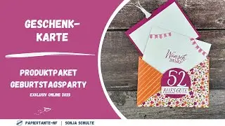 Anleitung #563: Geschenkkarte | Produktpaket Geburtstagsparty von Stampin&lsquo; Up!