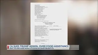 California sues Trump administration over food assistance
